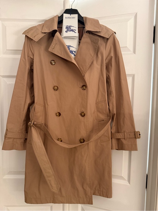 Burberry Jackets & Blazers - Burberry Double-Breasted Camel Trench Coat